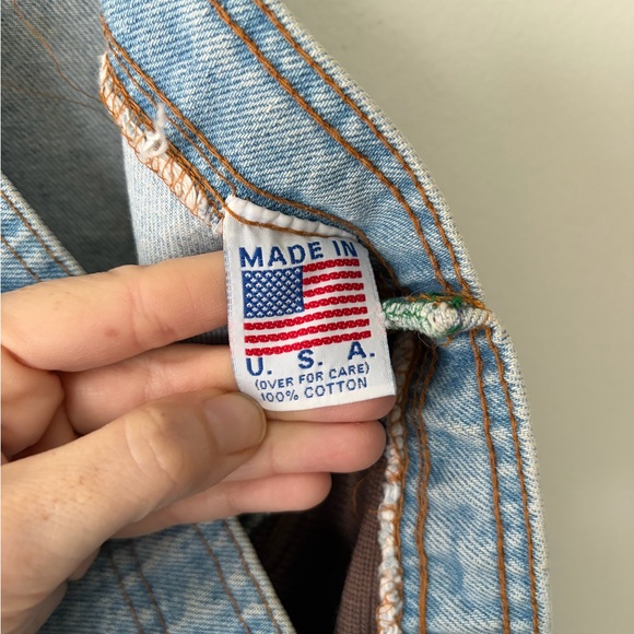 Vintage Denim American Flag Tote - Picture 8 of 11